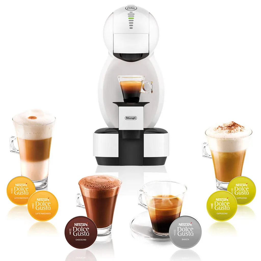 De'Longhi DeLonghi Kapselmaschine Dolce Gusto Colors, Weiß Mit Aufsätzen In Rot, Blau, Gelb – Bild 12
