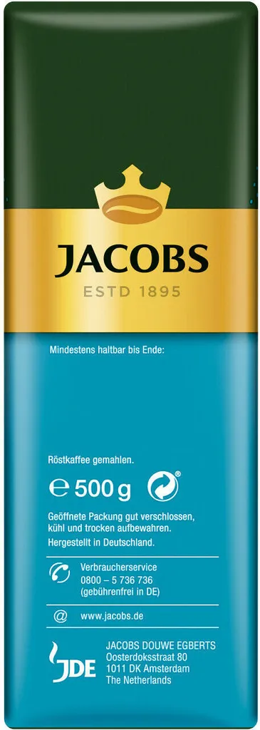JACOBS Filterkaffee Auslese Mild & Sanft 6 X 500 G Kaffee Gemahlen + 1 Becher+ 1 Dose – Bild 6