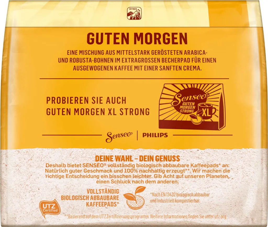 SENSEO Pads Guten Morgen XL Senseopads UTZ 5 X 10 Kaffeepads – Bild 5