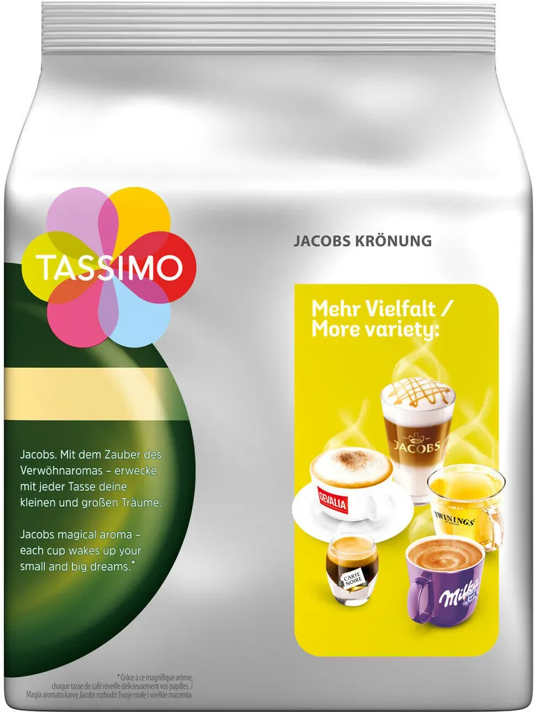 TASSIMO Kapseln Jacobs Krönung XL + Café Hag Entkoffeiniert Je 3x16 Getränke – Bild 3