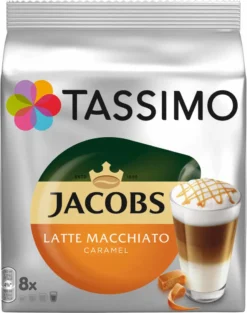 TASSIMO Jacobs Latte Macchiato Caramel 5er Pack T Discs Kapseln 5 X 8 GetrÀnke