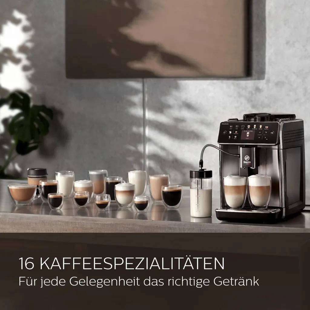 Philips Saeco SM6585/00 GranAroma Kaffeevollautomat Mit Farbigem Display Edelstahl – Bild 3