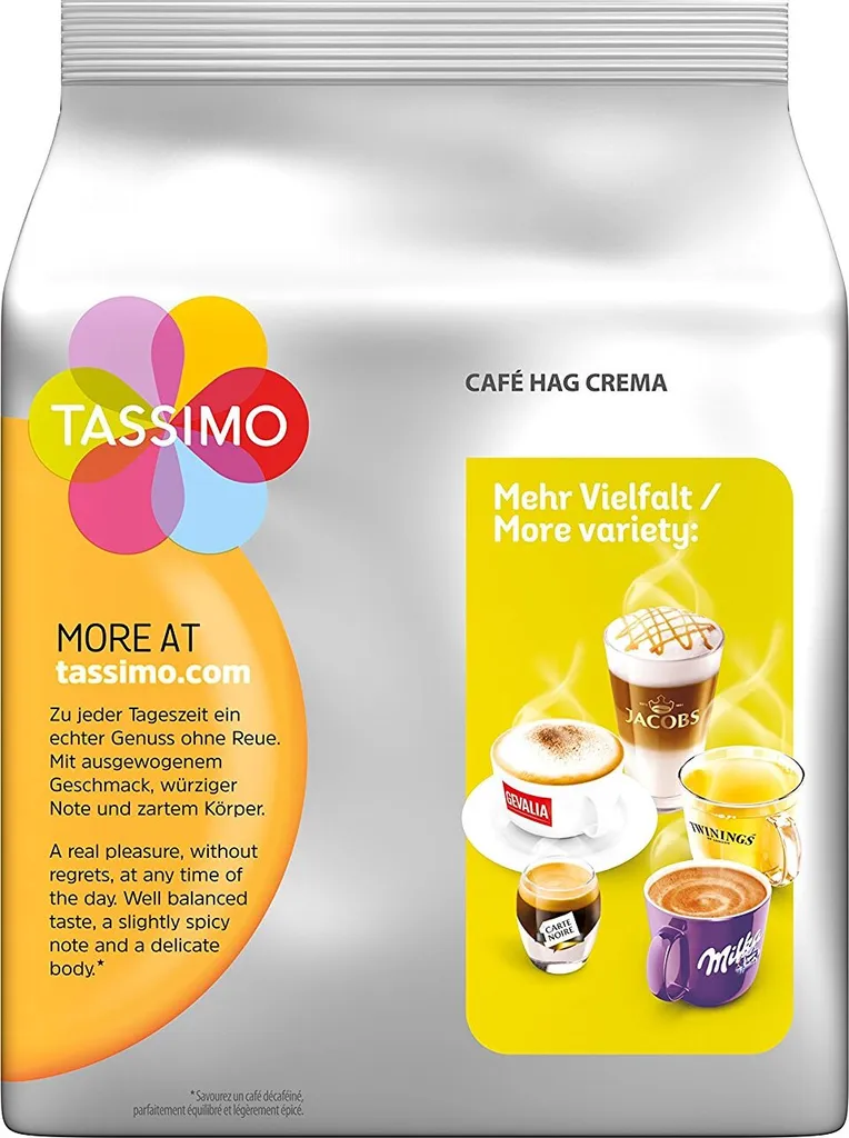 TASSIMO Café HAG Entkoffeiniert 5er Pack T Discs Kaffee Kapseln 5 X 16 Getränke – Bild 3