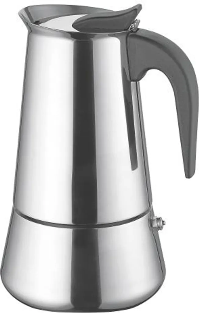 Weis 16979 Espressokocher 9 Tassen, Silber
