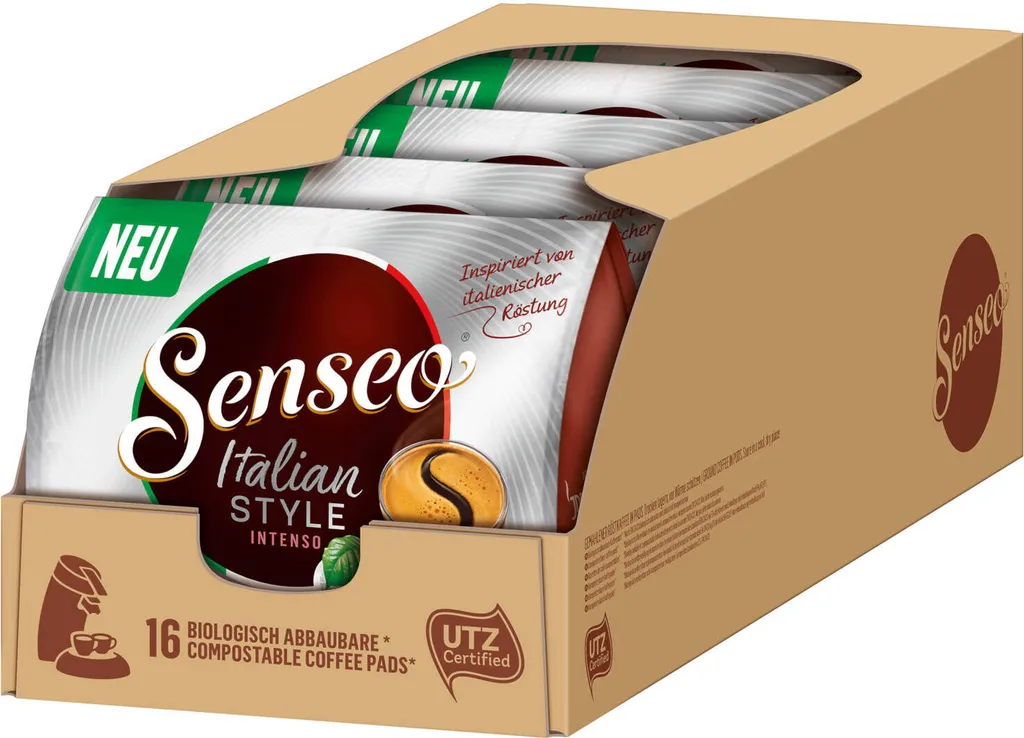 SENSEO Pads Italian Style Senseopads UTZ 80 Getränke Kaffeepads