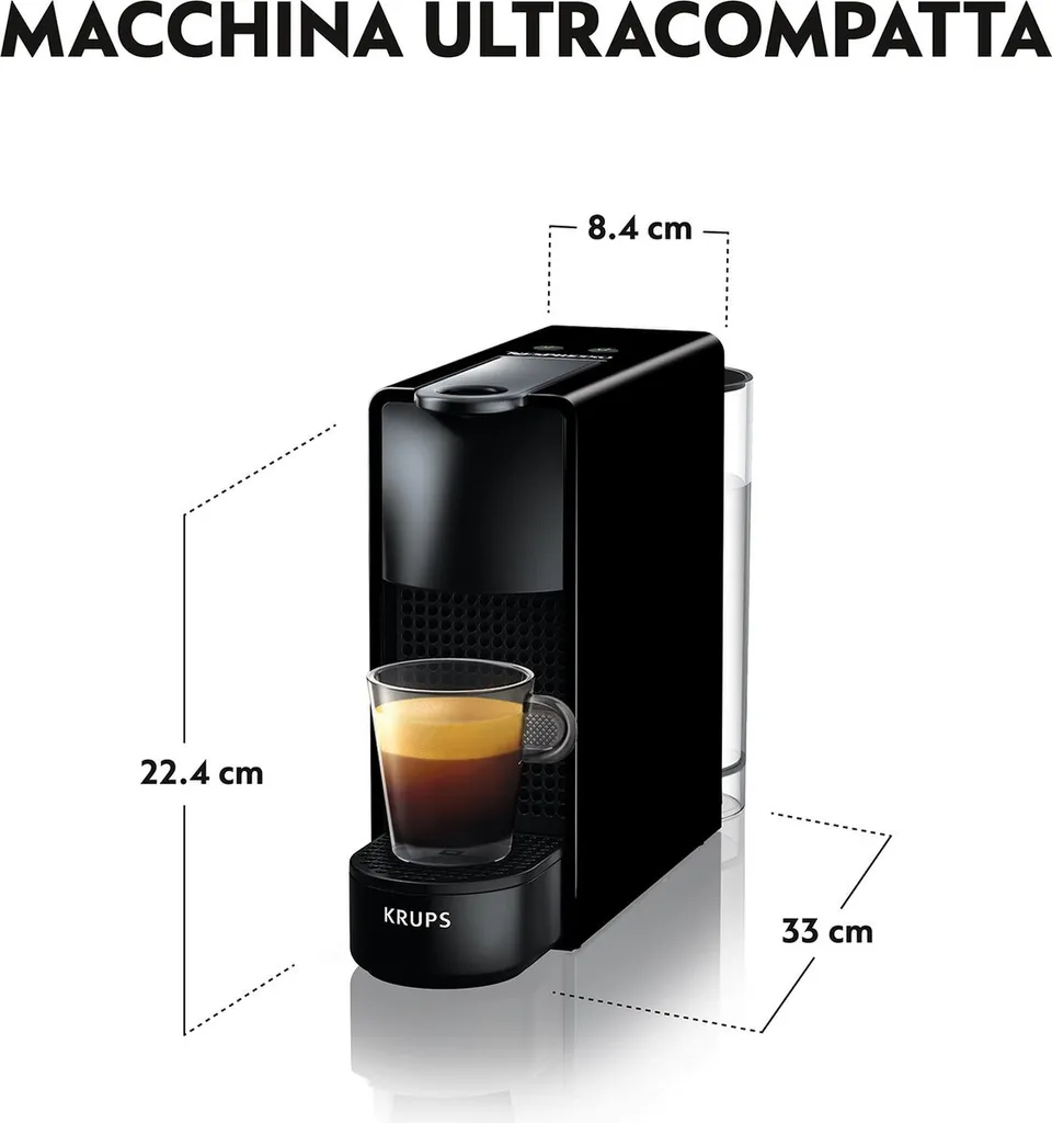 Krups Nespresso Essenza Mini XN1108 - Kaffeetassenmaschine - Schwarz – Bild 2