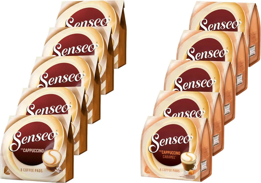 SENSEO Pads Typ Cappuccino + Typ Cappuccino Caramel Je 40 Getränke, 80 Portionen – Bild 2