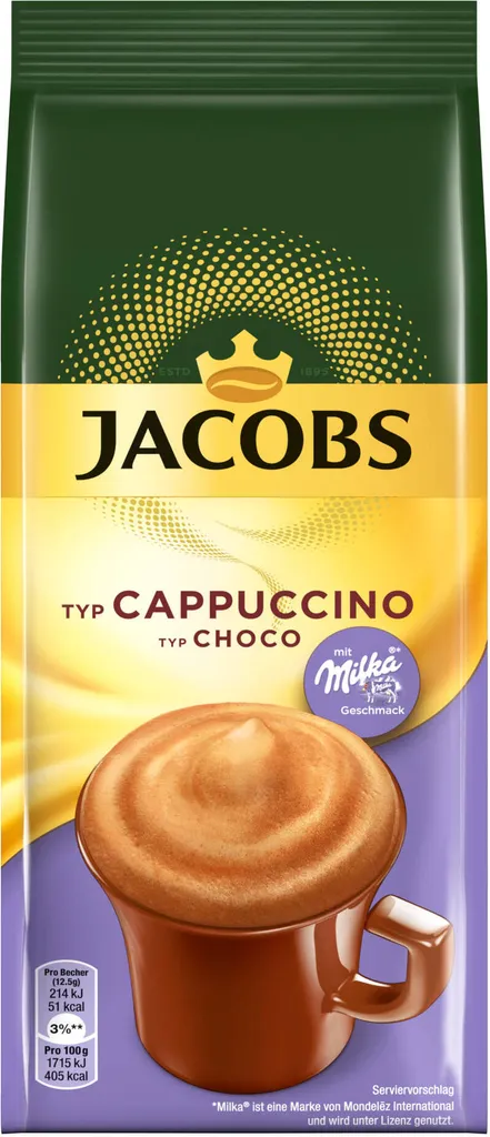 JACOBS Momente Typ Choco Cappuccino Mit Milka 12 X 500 G Beutel – Bild 2