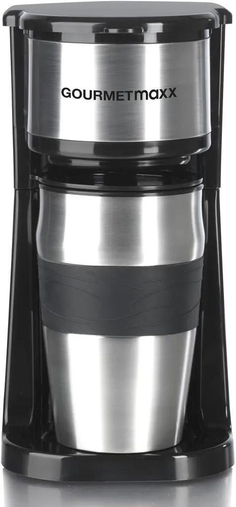 Coffeemaxx Single Kaffeemaschine Edelstahl Inkl Thermobecher – Bild 10