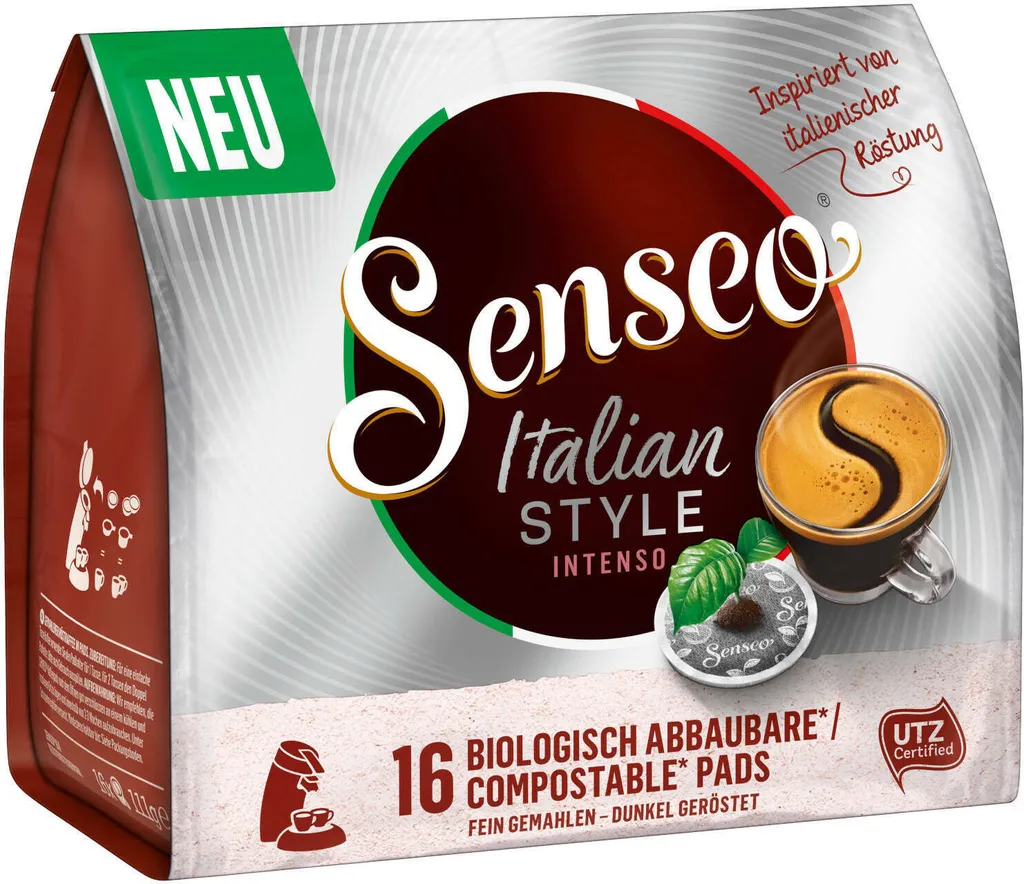 SENSEO Pads Italian Style Senseopads UTZ 80 Getränke Kaffeepads – Bild 3