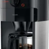 Philips Grind + Brew Filterkaffeemaschine Mit Mahlwerk, 1.2 L Glaskanne, Bis Zu 12 Tassen, Metall, Schwarz (HD7767/00)