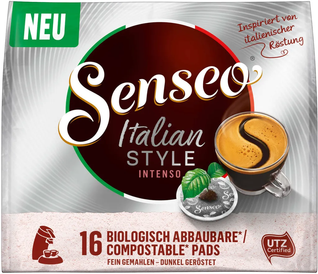 SENSEO Pads Italian Style Senseopads UTZ 80 Getränke Kaffeepads – Bild 2