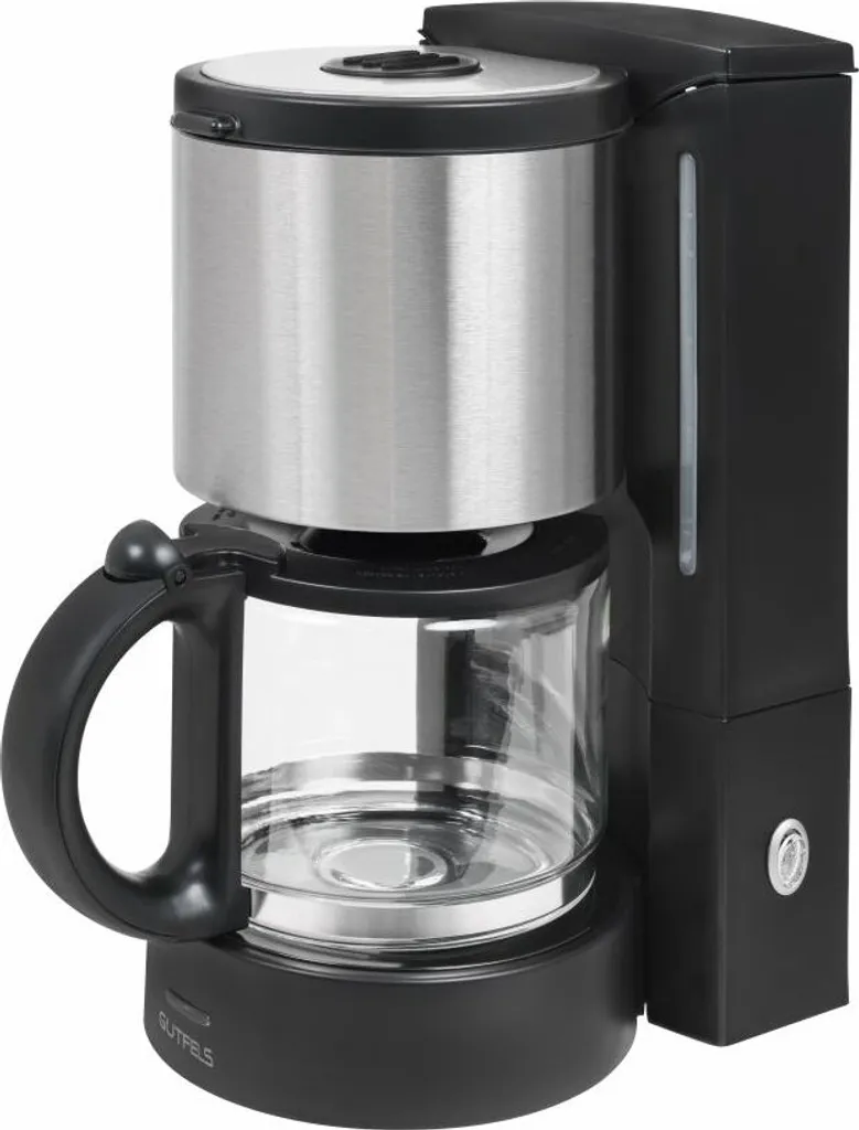 GUTFELS KA 8101 Swi Kaffeemaschine | Glaskanne | 4 Bis 10 Tassen Fassungsvermögen | 1080 W Leistung | Edelstahl | Schwarz