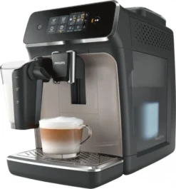 PHILIPS CAFT2235 / 40 / PHI - Automatische Espressomaschine Mit Mahlwerk - 3 Getränke - LatteGo - Touchscreen - Zinkbraun