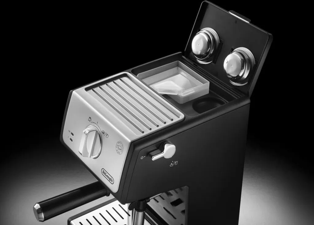 De'Longhi DeLonghi ECP 33.21.BK Siebträger Espressomaschine, Farbe: Schwarz – Bild 7