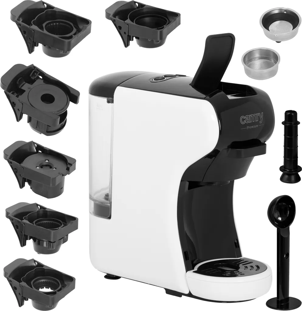 Adler Camry CR 4414 Multi-Espressomaschine Mit 5 Kapselkaffeeeinsätzen 19 Bar Pumpendruck – Bild 3