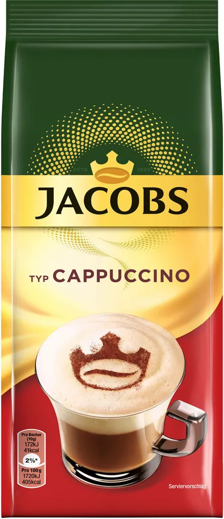 JACOBS Typ Cappuccino 10 Beutel Löslicher Kaffee Intantkaffee 10 X 400 G Cremig – Bild 2