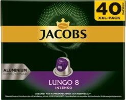 Jacobs Lungo 8 Intenso XXL-Pack | 40 Nespresso® Komp. Kapseln