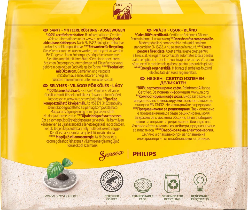 SENSEO Pads Guten Morgen XL Senseopads 100 Getränke Kaffeepads – Bild 5