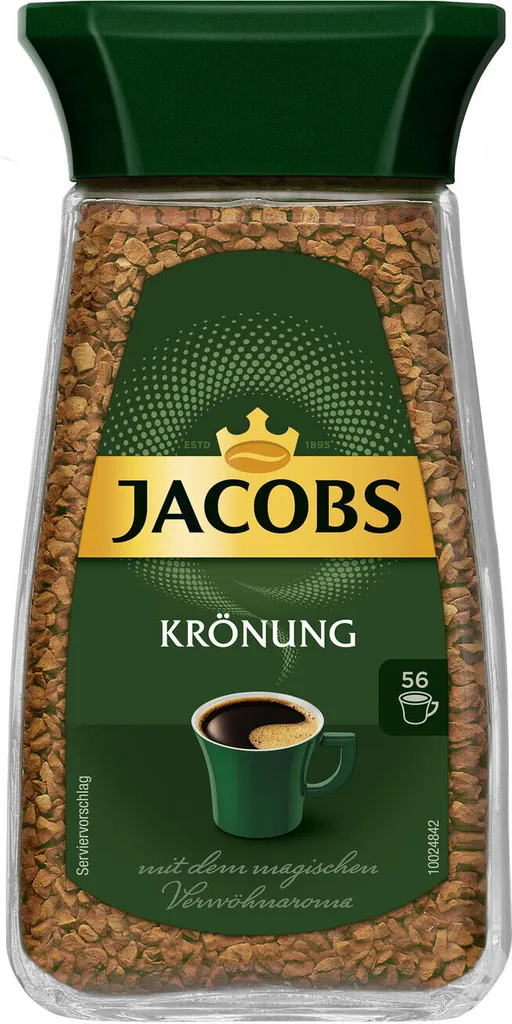 JACOBS Krönung 6 X 100g Löslicher Kaffee Instantkaffee 6 Gläser Löskaffee – Bild 2