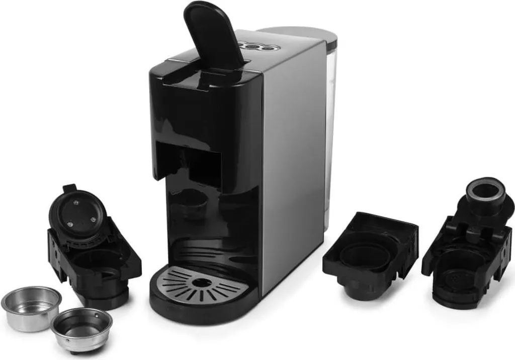 Princess 4-in-1 Multi-Kapsel-Kaffeemaschine 1450W 0,8L Schwarz Silbern – Bild 2