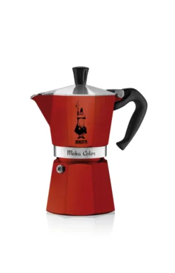 Bialetti Espressokocher Moka Color Rot 3 Tassen