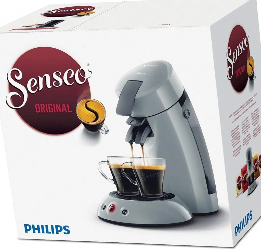 Philips Senseo Kaffeepadmaschine HD 6553/70 Original, Farbe Hellgrau – Bild 4