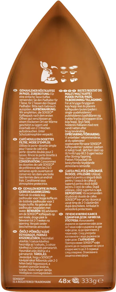 SENSEO Pads Strong 480 Kaffeepapds XXL Paket - 10 X 48 Getränke – Bild 6