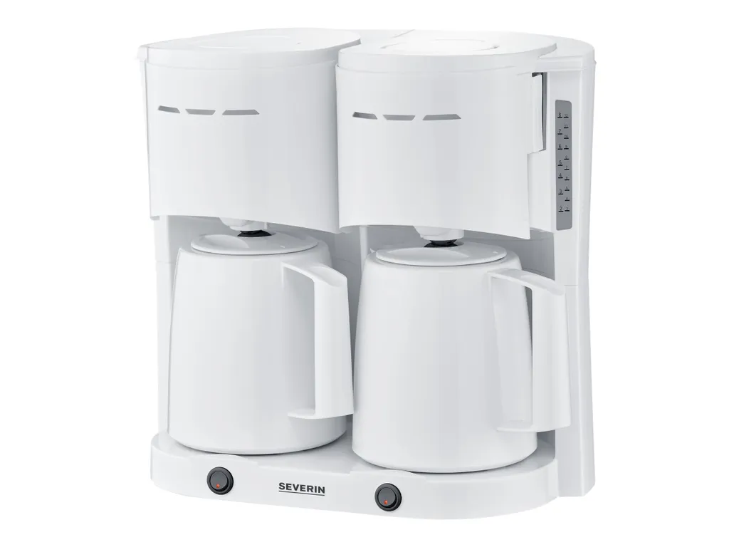 SEVERIN Duo-Filterkaffeemaschine KA 5830 Weiß – Bild 3