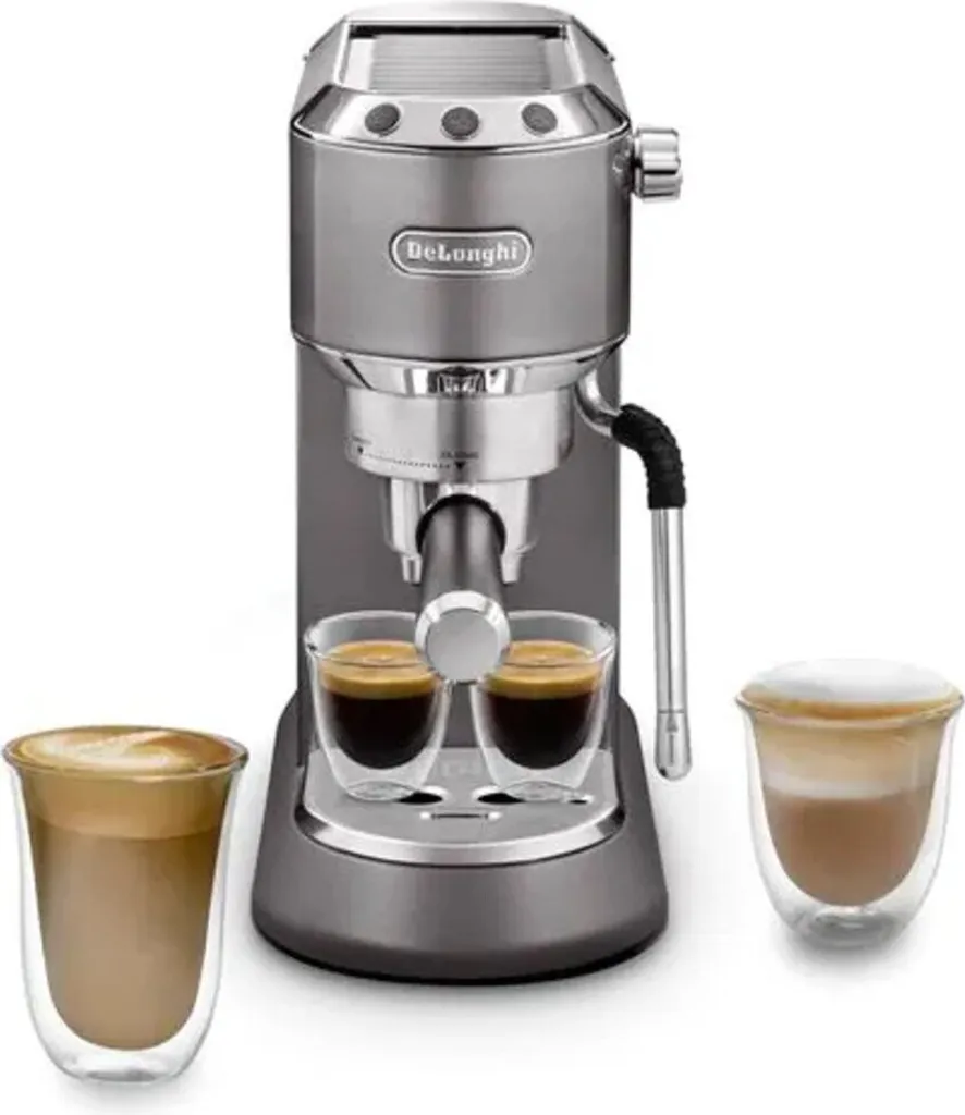 De'Longhi Dedica Arte EC885.M Siebträger-Espressomaschine 15 Bar Milchschaumdüse – Bild 2