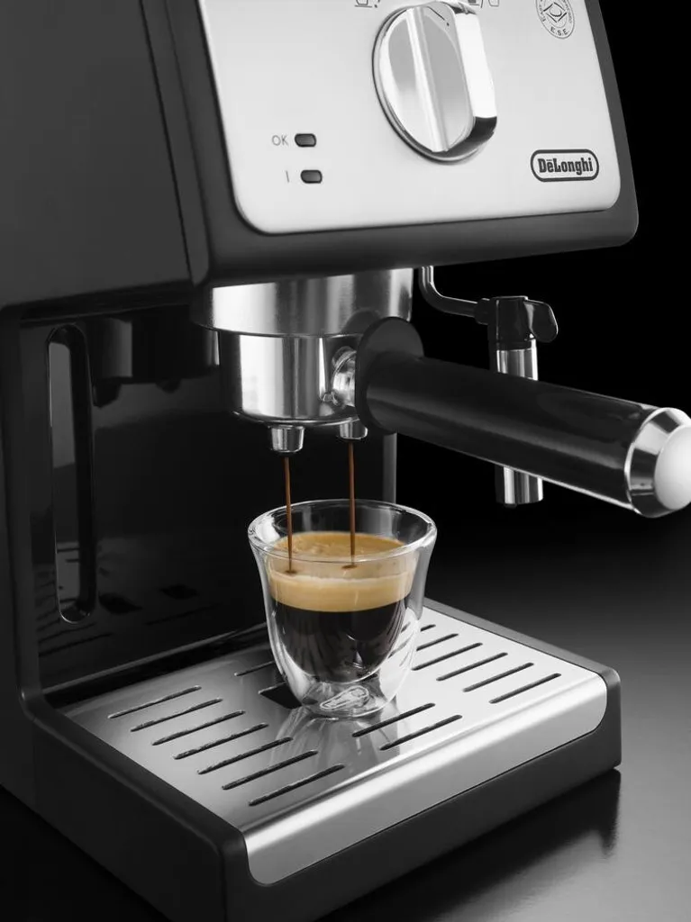 De'Longhi DeLonghi ECP 33.21.BK Siebträger Espressomaschine, Farbe: Schwarz – Bild 6